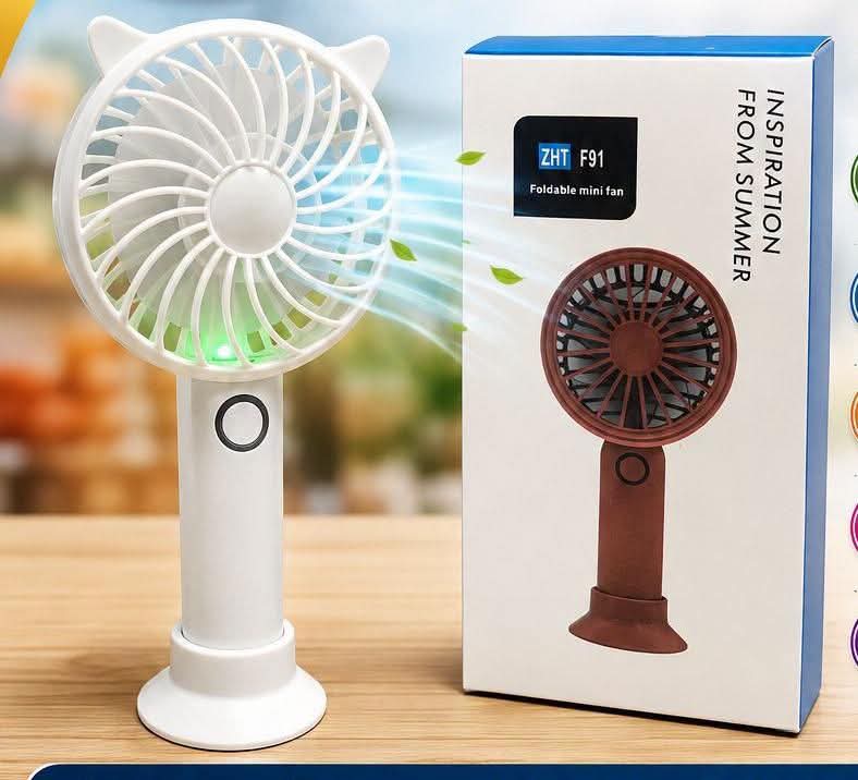 Rechargeable Ultra Lightweight Handheld 4-Speed Mini USB Fan